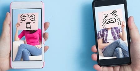 Two different models, one from Samsung and another from Apple, with the same generation and price range, displayed together